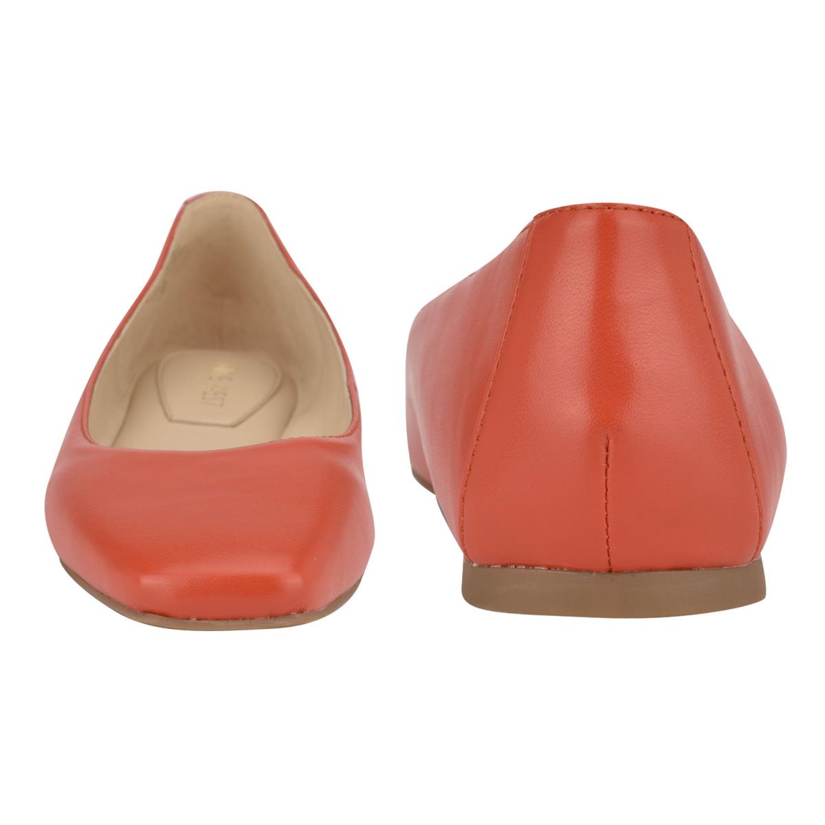 Ballerinas Nine West Alena Square-Puntera Naranjas | 0963FEUOD