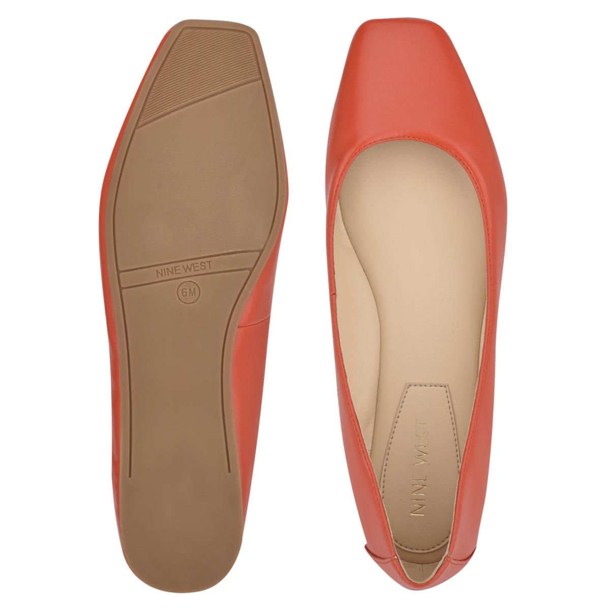 Ballerinas Nine West Alena Square-Puntera Naranjas | 0963FEUOD