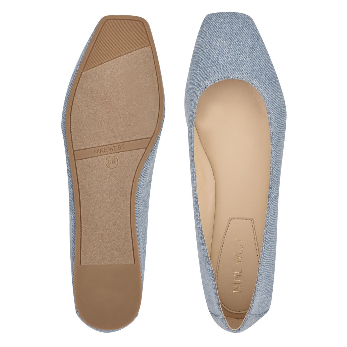 Ballerinas Nine West Alena Square-Puntera Azules | 2857WTXQS