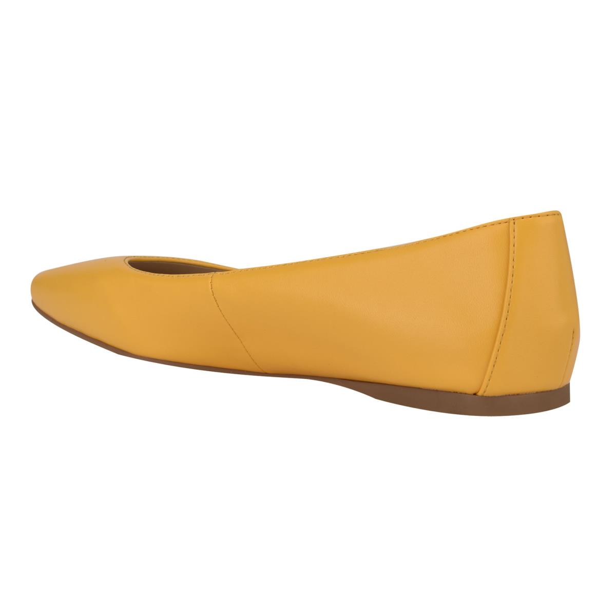 Ballerinas Nine West Alena Square-Puntera Amarillo | 7036UCXVL