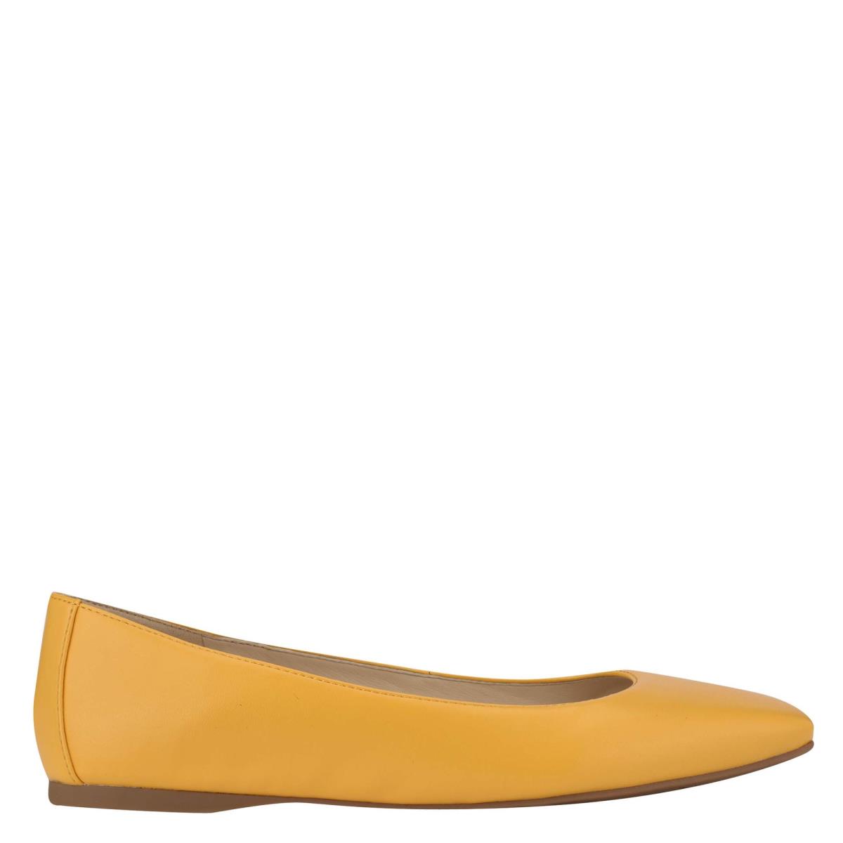 Ballerinas Nine West Alena Square-Puntera Amarillo | 7036UCXVL