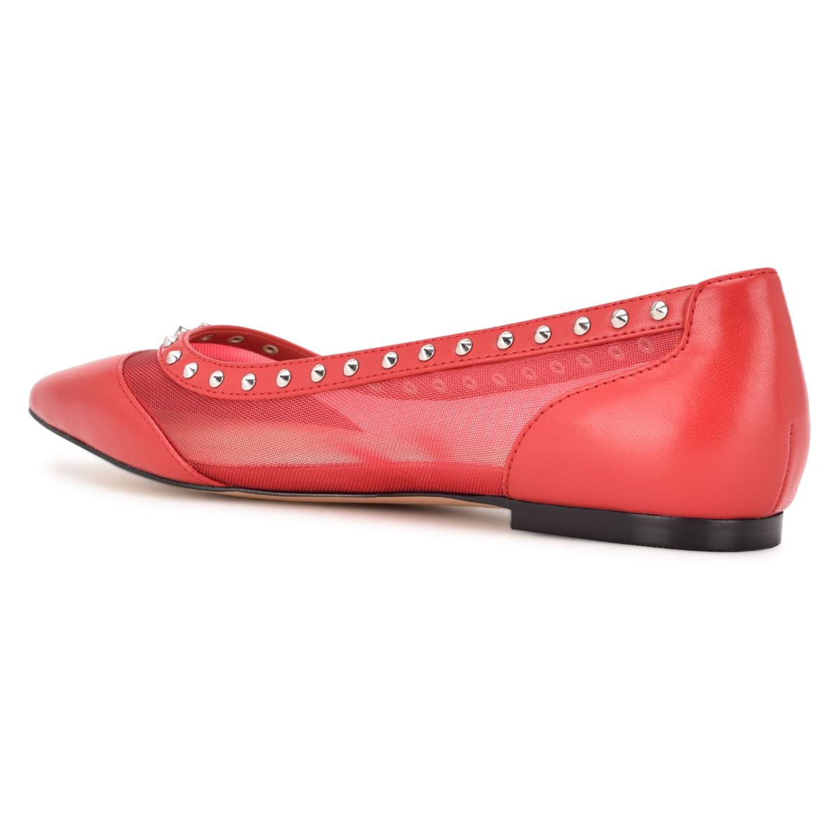 Ballerinas Nine West Bizzie Pointy Puntera Rosas | 3109VXMNA