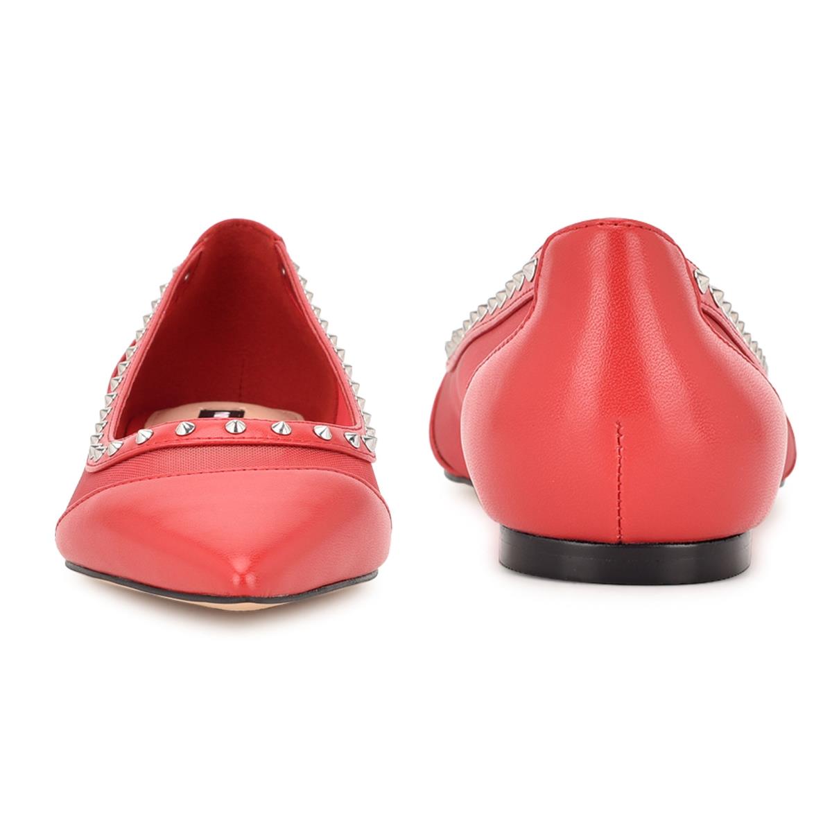 Ballerinas Nine West Bizzie Pointy Puntera Rosas | 3109VXMNA