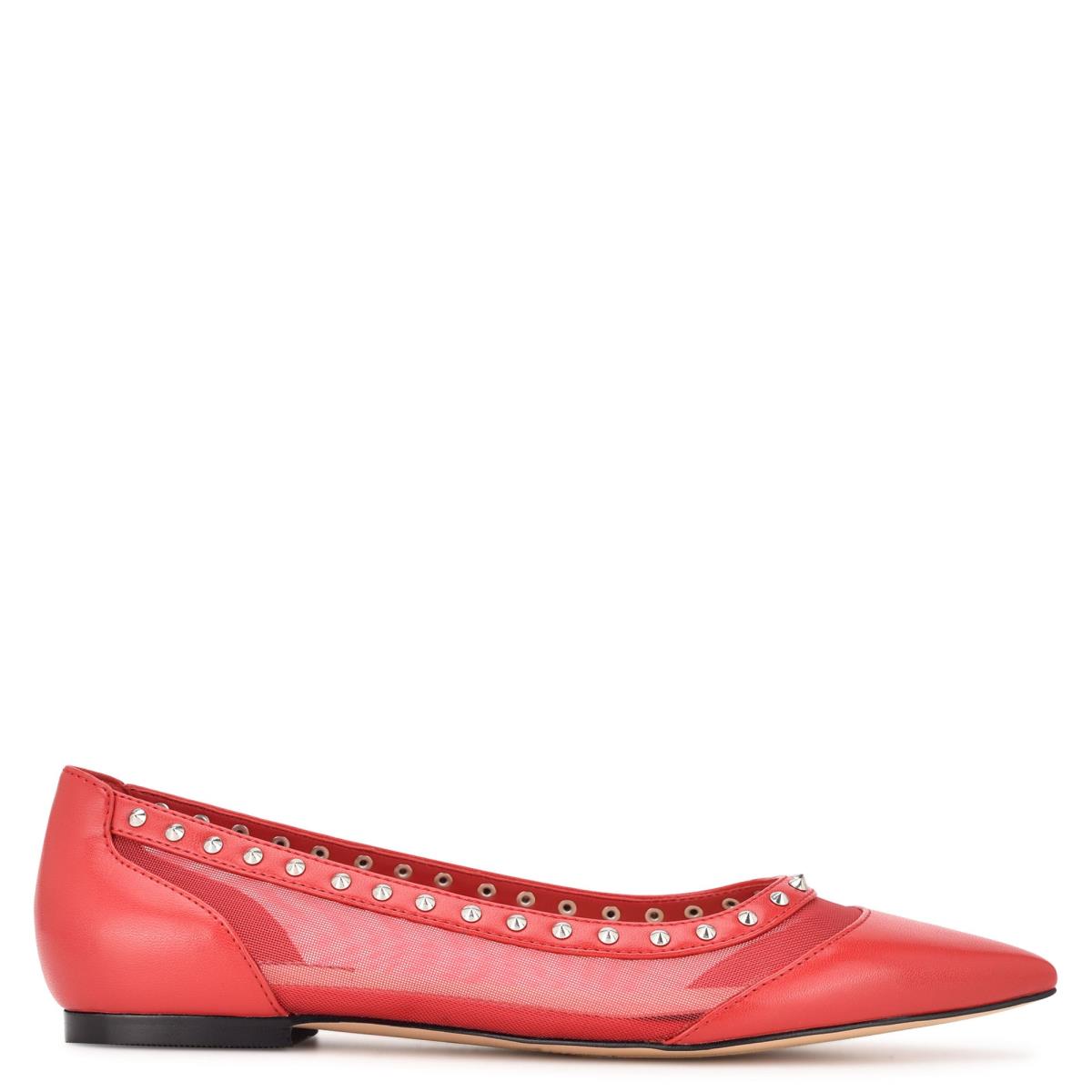 Ballerinas Nine West Bizzie Pointy Puntera Rosas | 3109VXMNA