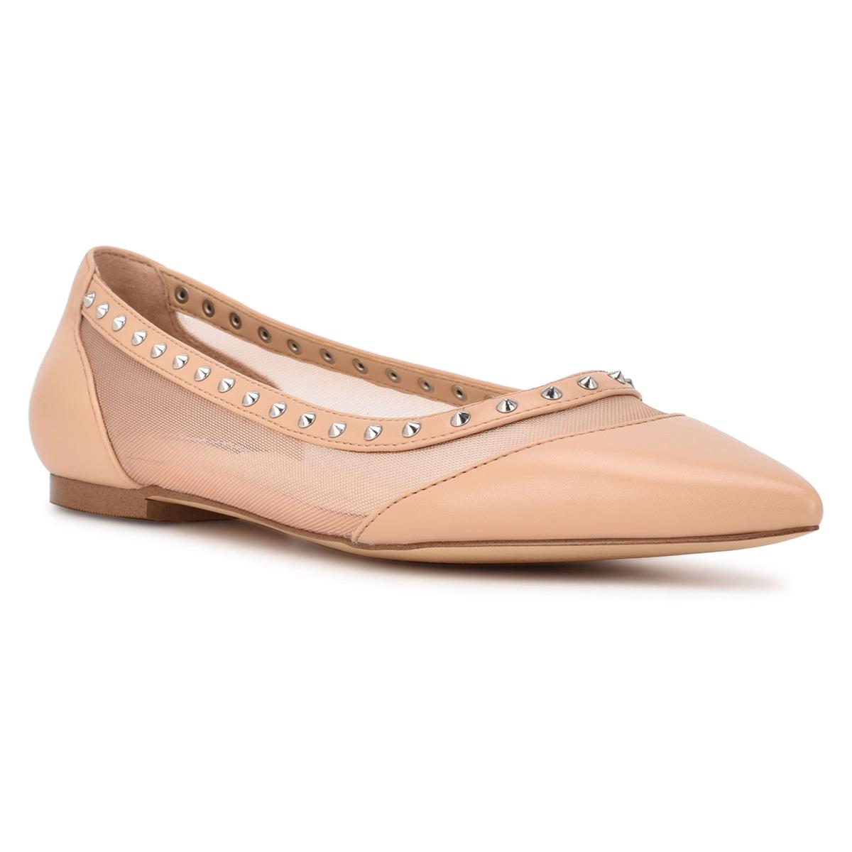 Ballerinas Nine West Bizzie Pointy Puntera Rosas | 4615DLQEF