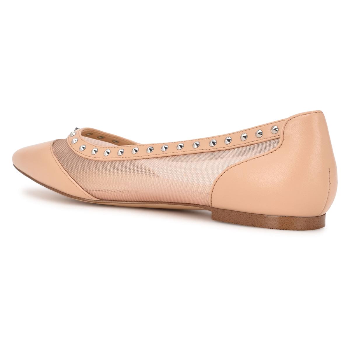 Ballerinas Nine West Bizzie Pointy Puntera Rosas | 4615DLQEF