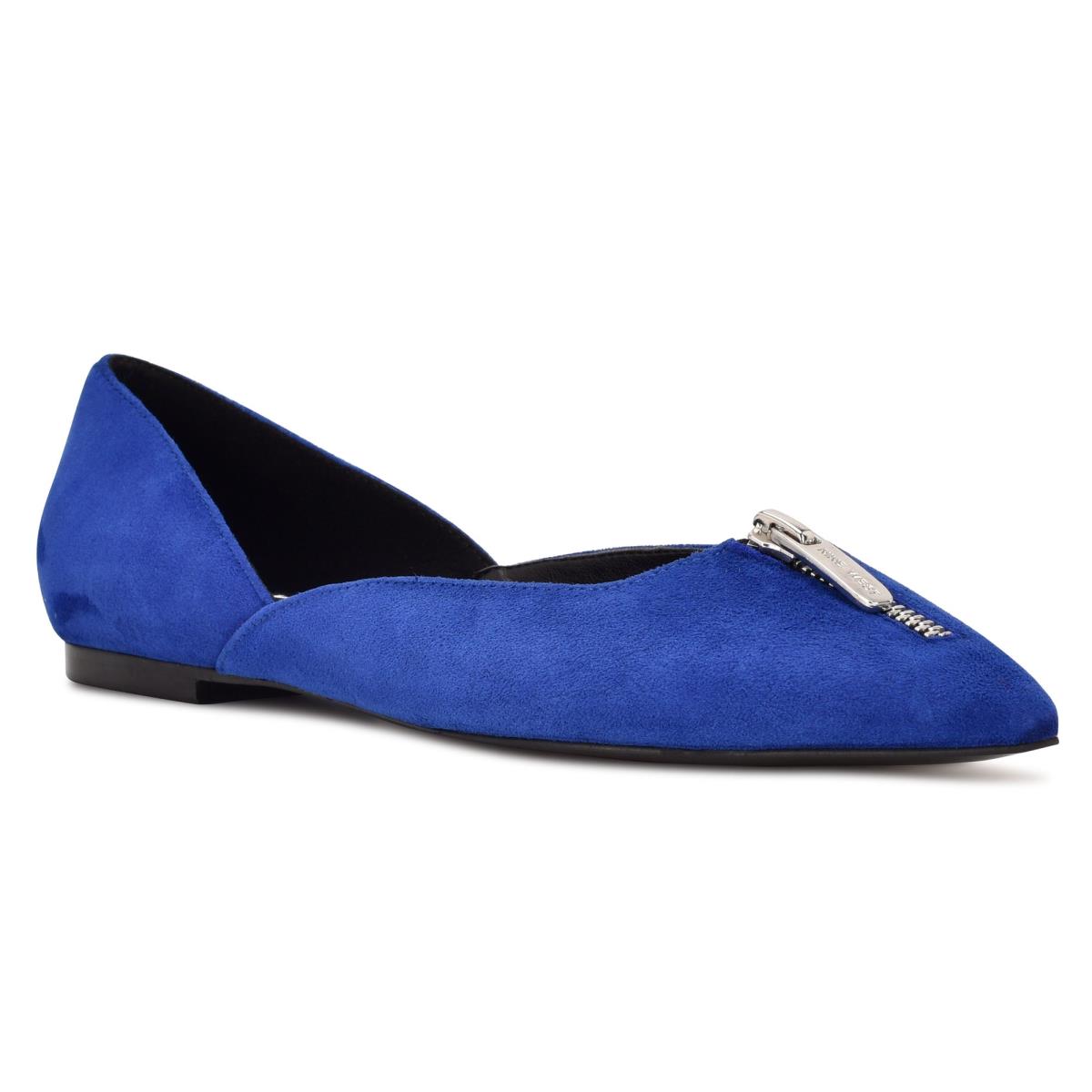 Ballerinas Nine West Brina Pointy Puntera Azules Oscuro | 9483XZIWJ