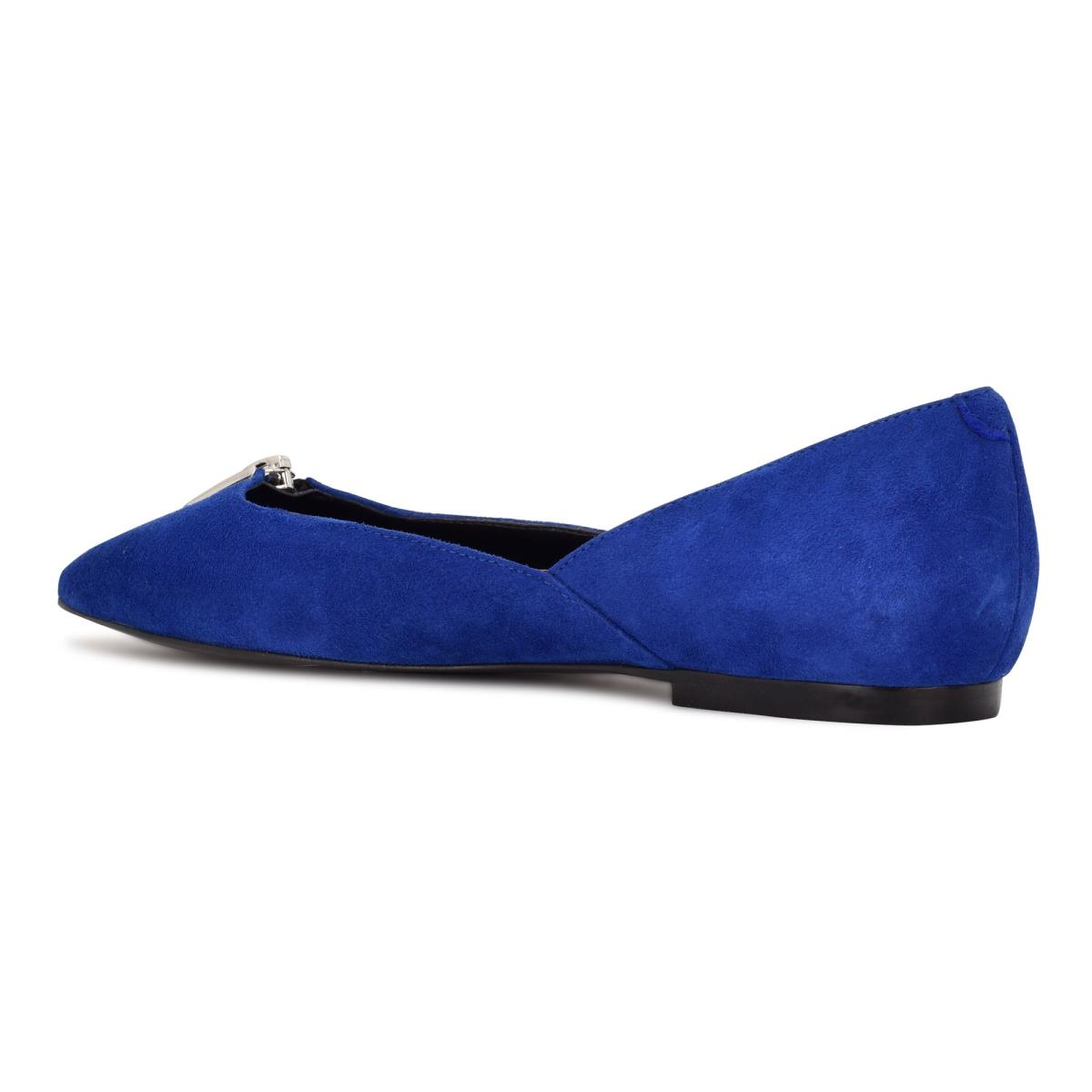 Ballerinas Nine West Brina Pointy Puntera Azules Oscuro | 9483XZIWJ