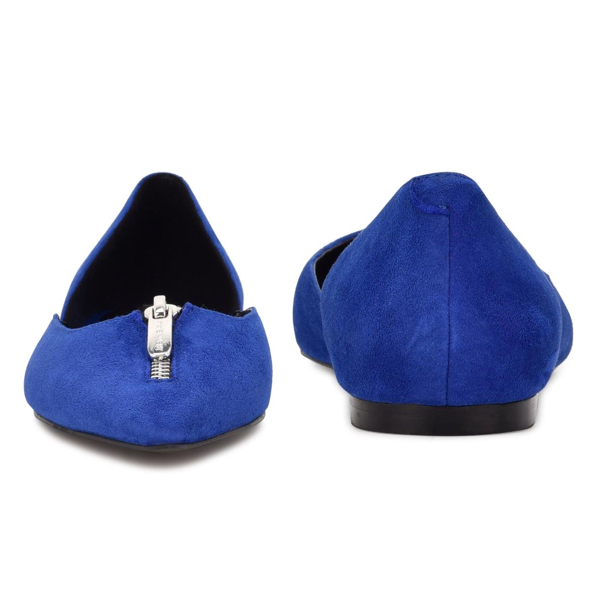 Ballerinas Nine West Brina Pointy Puntera Azules Oscuro | 9483XZIWJ