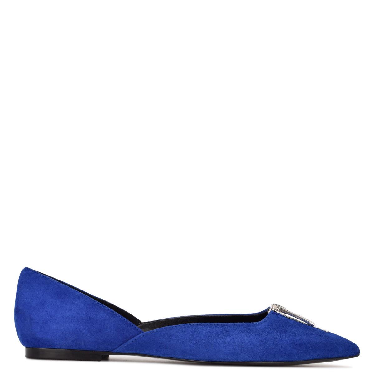 Ballerinas Nine West Brina Pointy Puntera Azules Oscuro | 9483XZIWJ