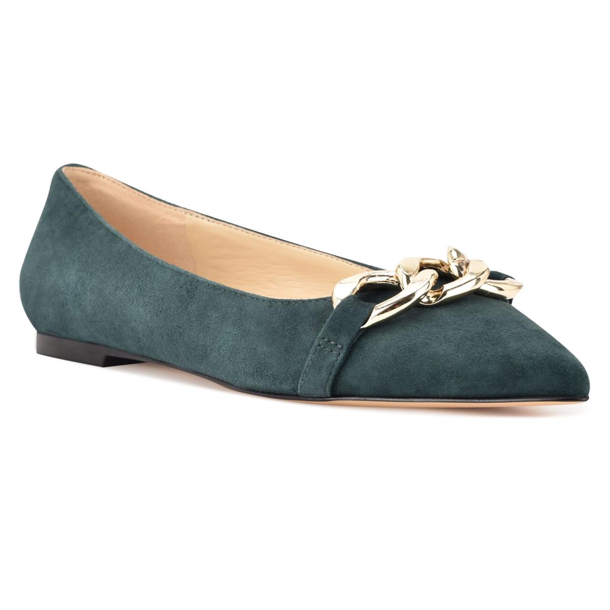 Ballerinas Nine West Brinks Pointy Puntera Azules | 3068OJEHK