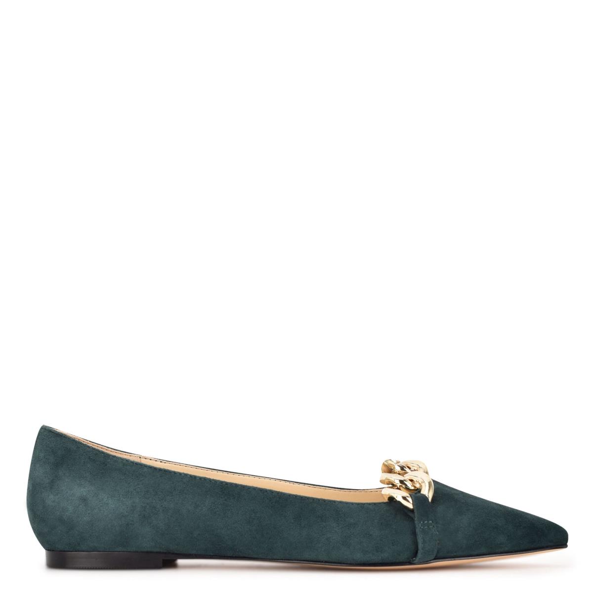 Ballerinas Nine West Brinks Pointy Puntera Azules | 3068OJEHK