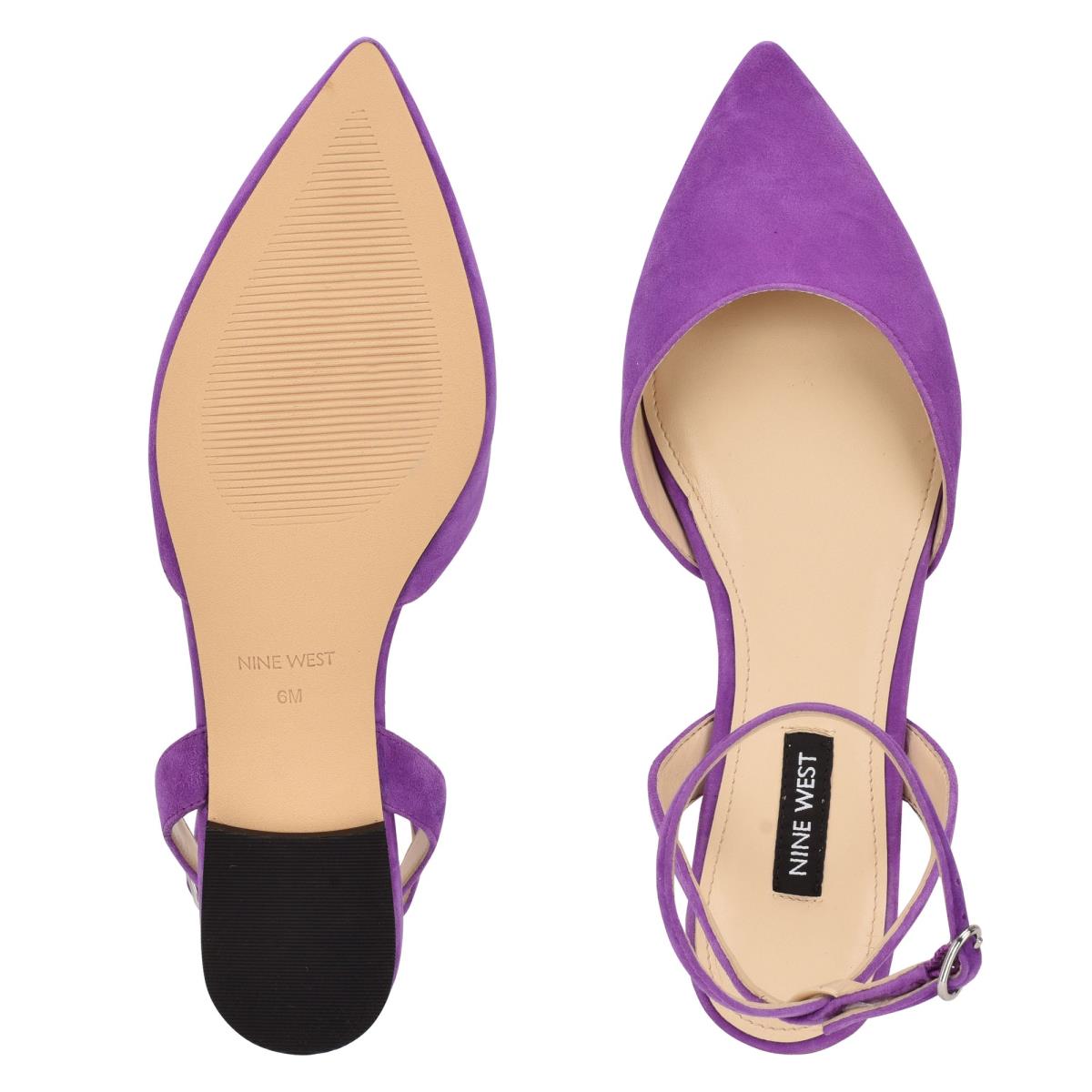 Ballerinas Nine West Briy Pointy Puntera Moradas | 4963JXSCZ