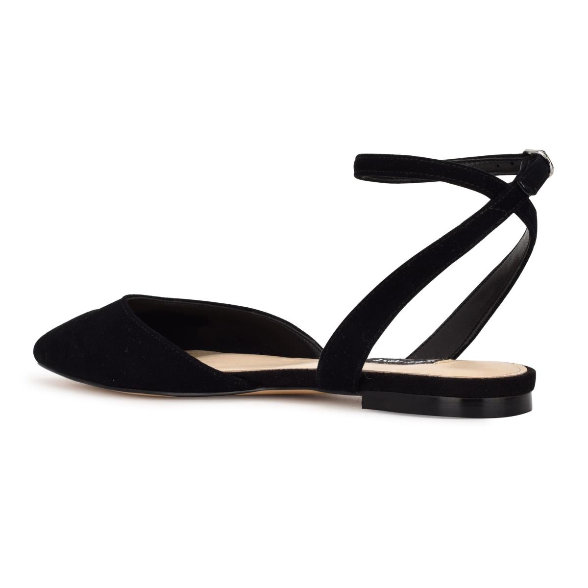 Ballerinas Nine West Briy Pointy Puntera Negras | 5410PBZNJ