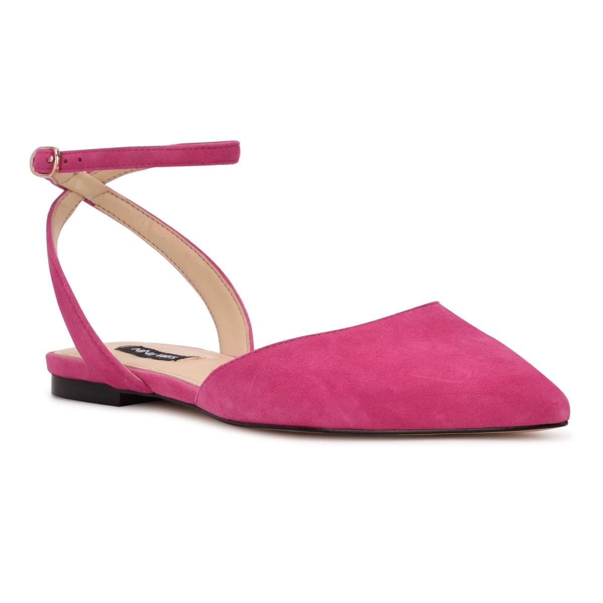 Ballerinas Nine West Briy Pointy Puntera Rosas | 6892LHSRZ