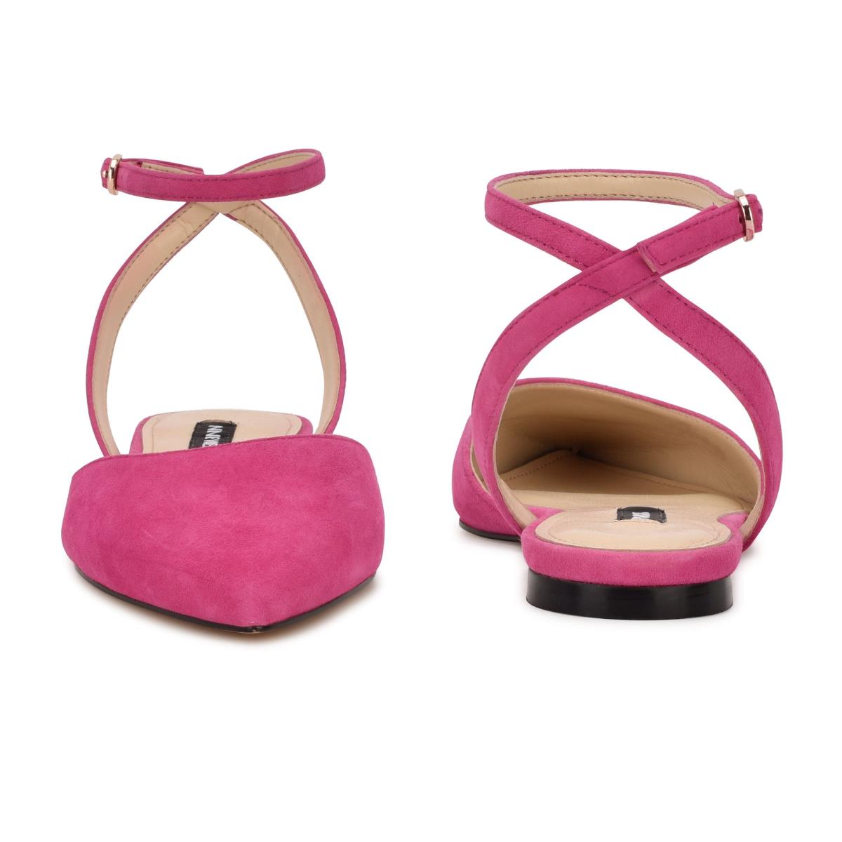 Ballerinas Nine West Briy Pointy Puntera Rosas | 6892LHSRZ