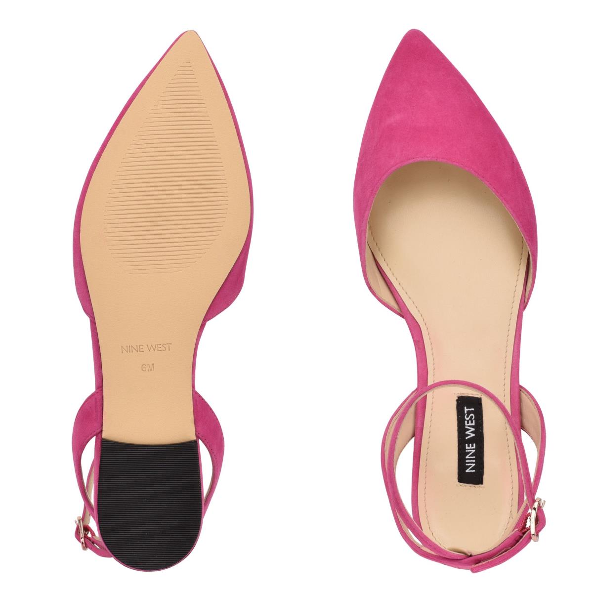 Ballerinas Nine West Briy Pointy Puntera Rosas | 6892LHSRZ