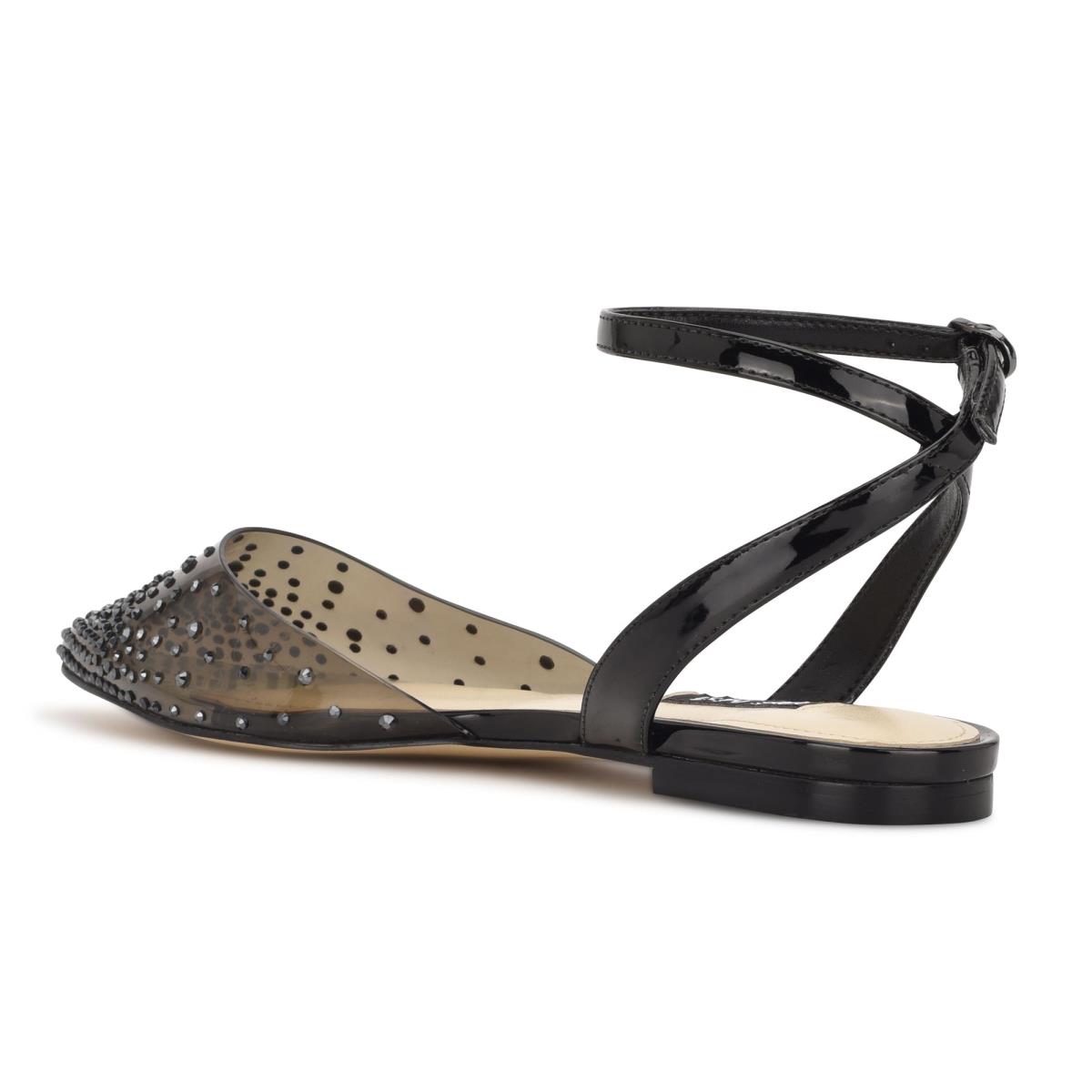 Ballerinas Nine West Briya Pointy Puntera Negras | 9375HWSCI