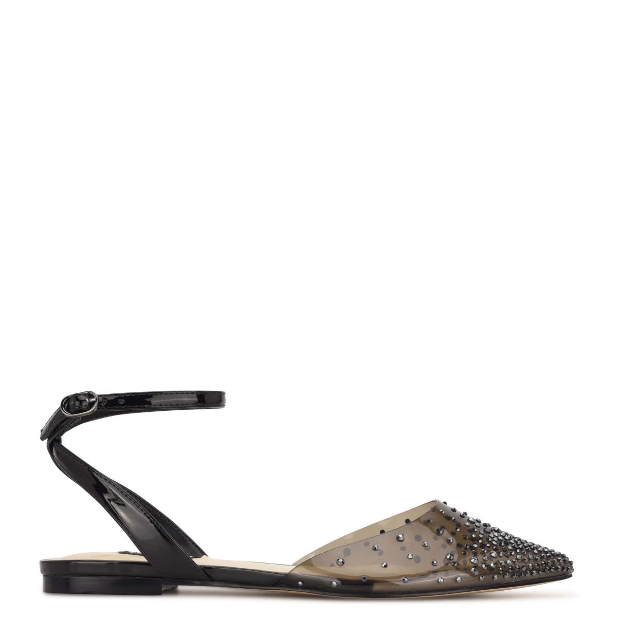 Ballerinas Nine West Briya Pointy Puntera Negras | 9375HWSCI