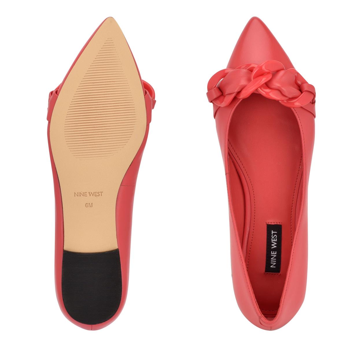 Ballerinas Nine West Buyme Pointy Puntera Coral | 2074GPXOF