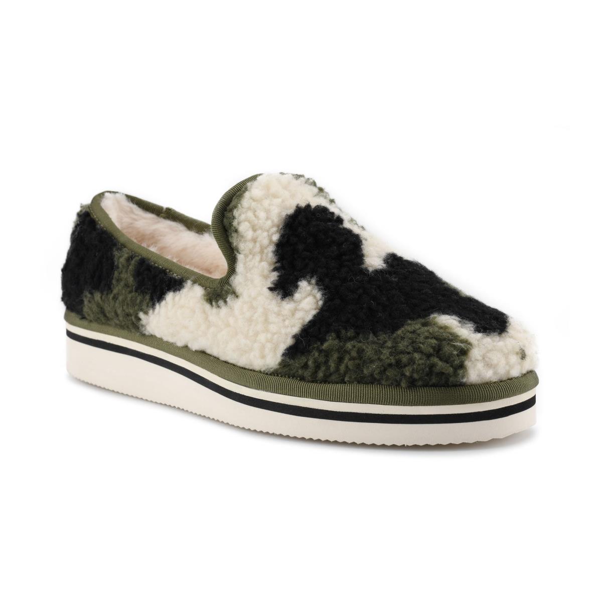 Ballerinas Nine West Laze Cozy Slip On Negras Blancas | 9376OISZN