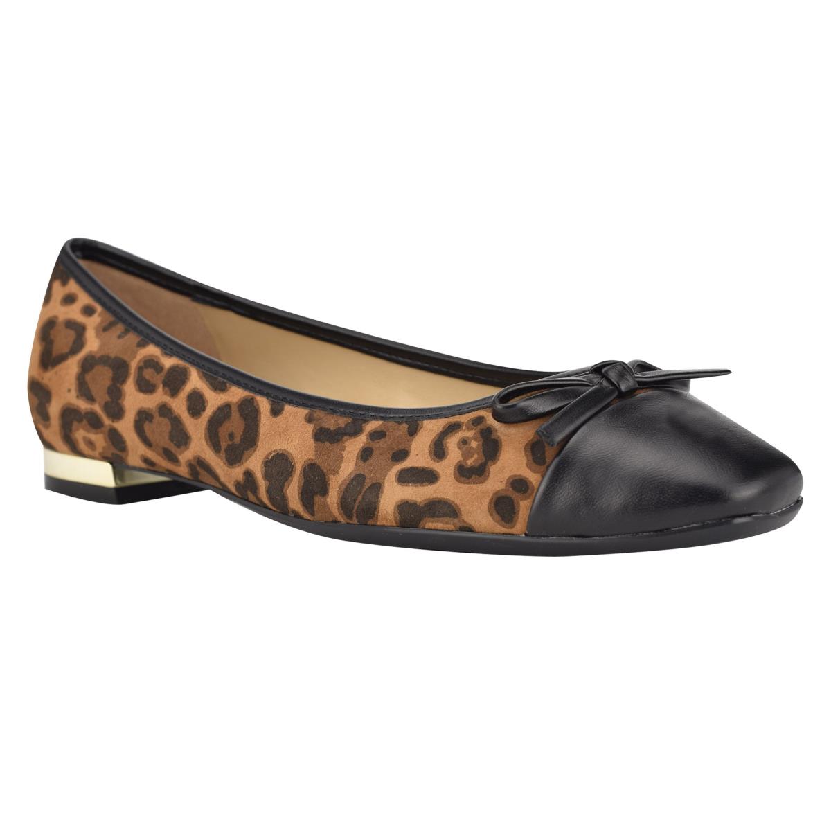 Ballerinas Nine West Olly 9x9 Ballet Leopardo | 7218SLGJM