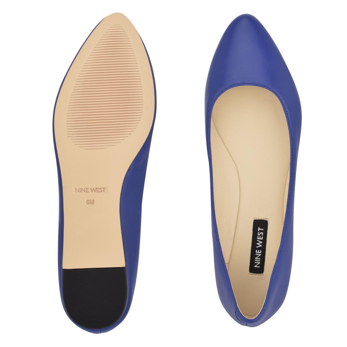 Ballerinas Nine West Speakup Almond Puntera Azul Marino | 1052CYZVG