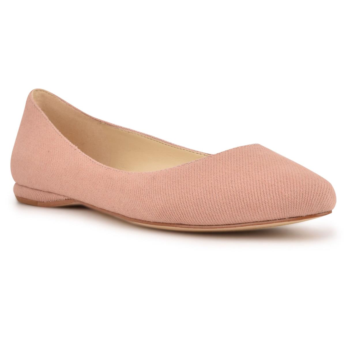 Ballerinas Nine West Speakup Almond Puntera Rosas | 3214CWRJA