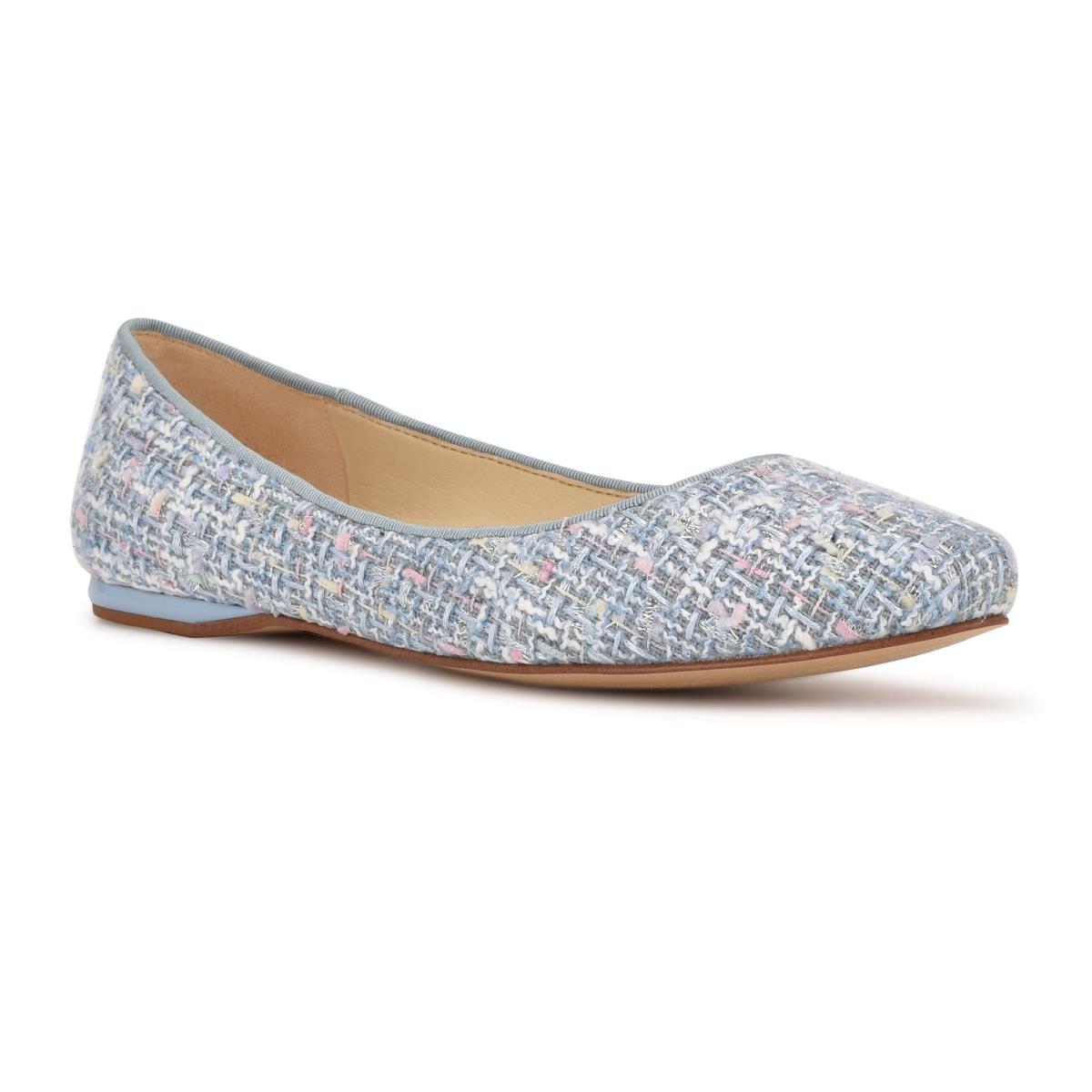 Ballerinas Nine West Speakup Almond Puntera Azules Claro | 7023UYCJP