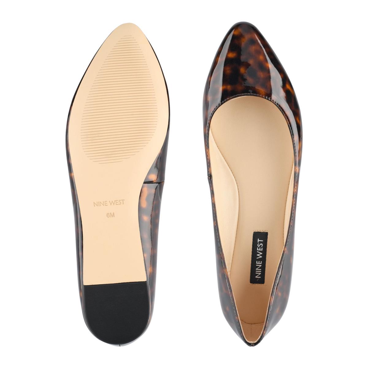 Ballerinas Nine West Speakup Almond Puntera Negras | 7349FLGJK