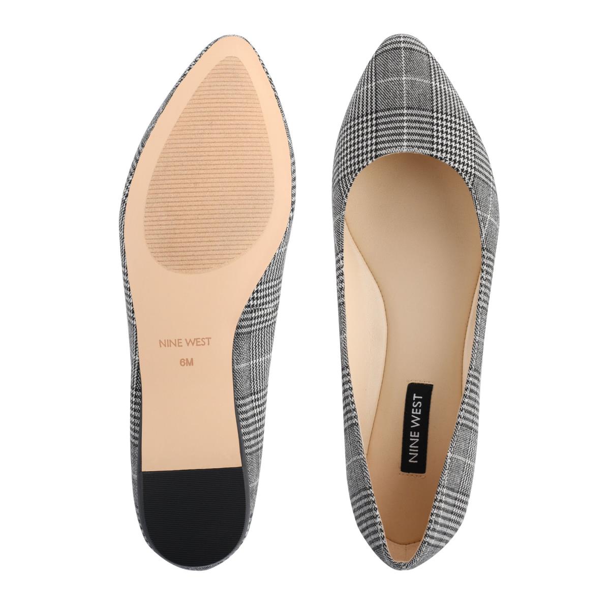 Ballerinas Nine West Speakup Almond Puntera Negras Blancas | 8036MUXHY