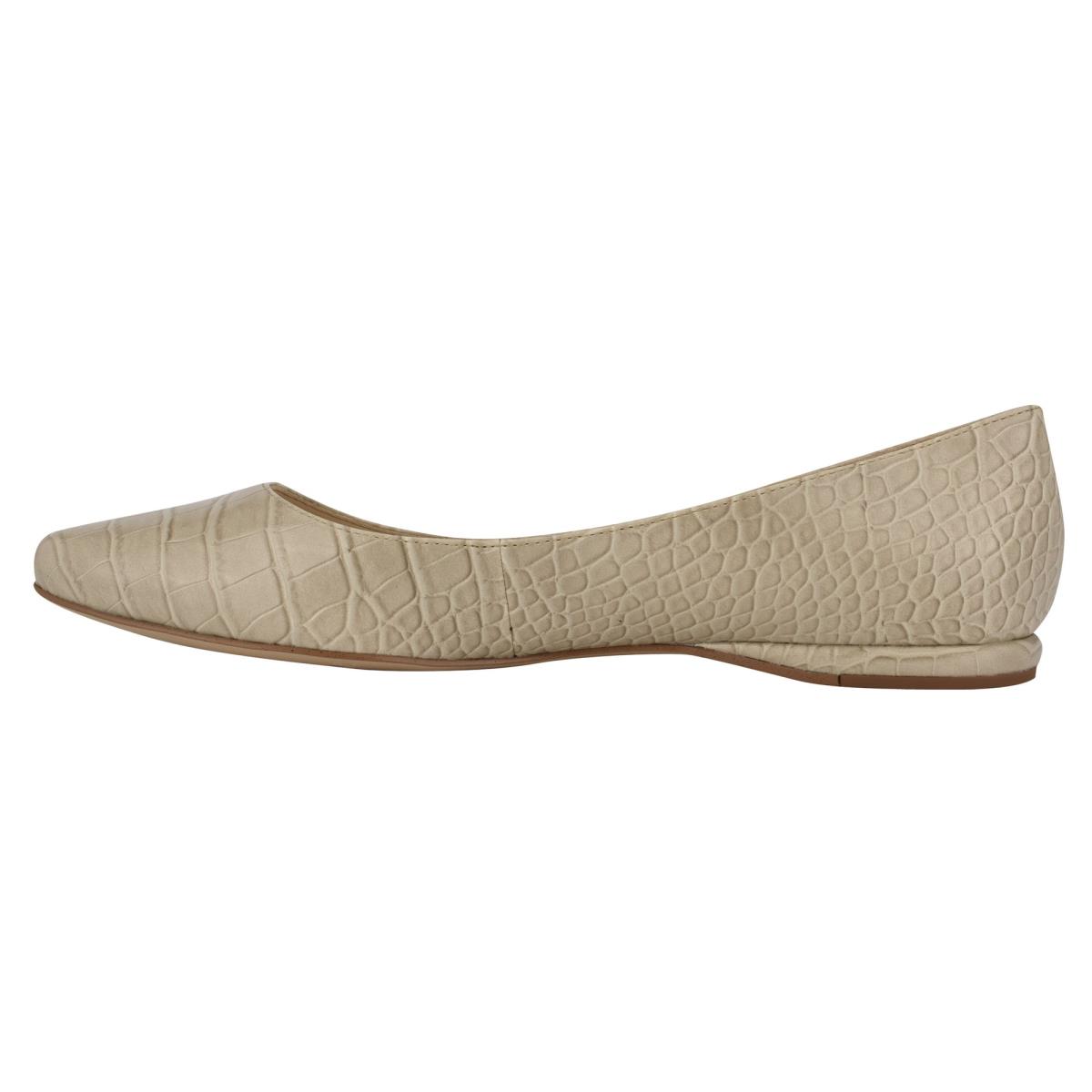 Ballerinas Nine West Speakup Almond Puntera Gris Serpent | 8410AUHOL