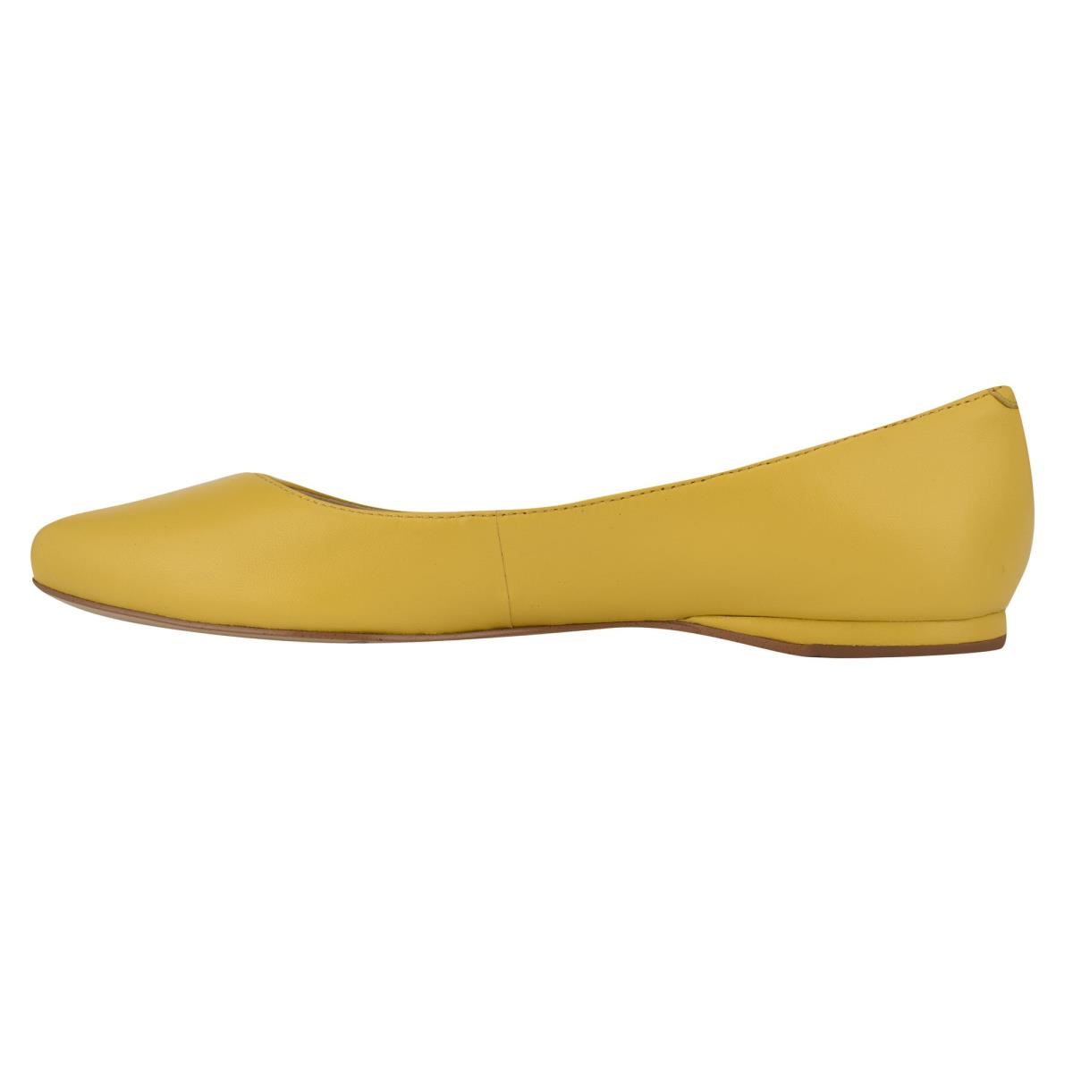 Ballerinas Nine West Speakup Almond Puntera Amarillo | 8752NQKLU