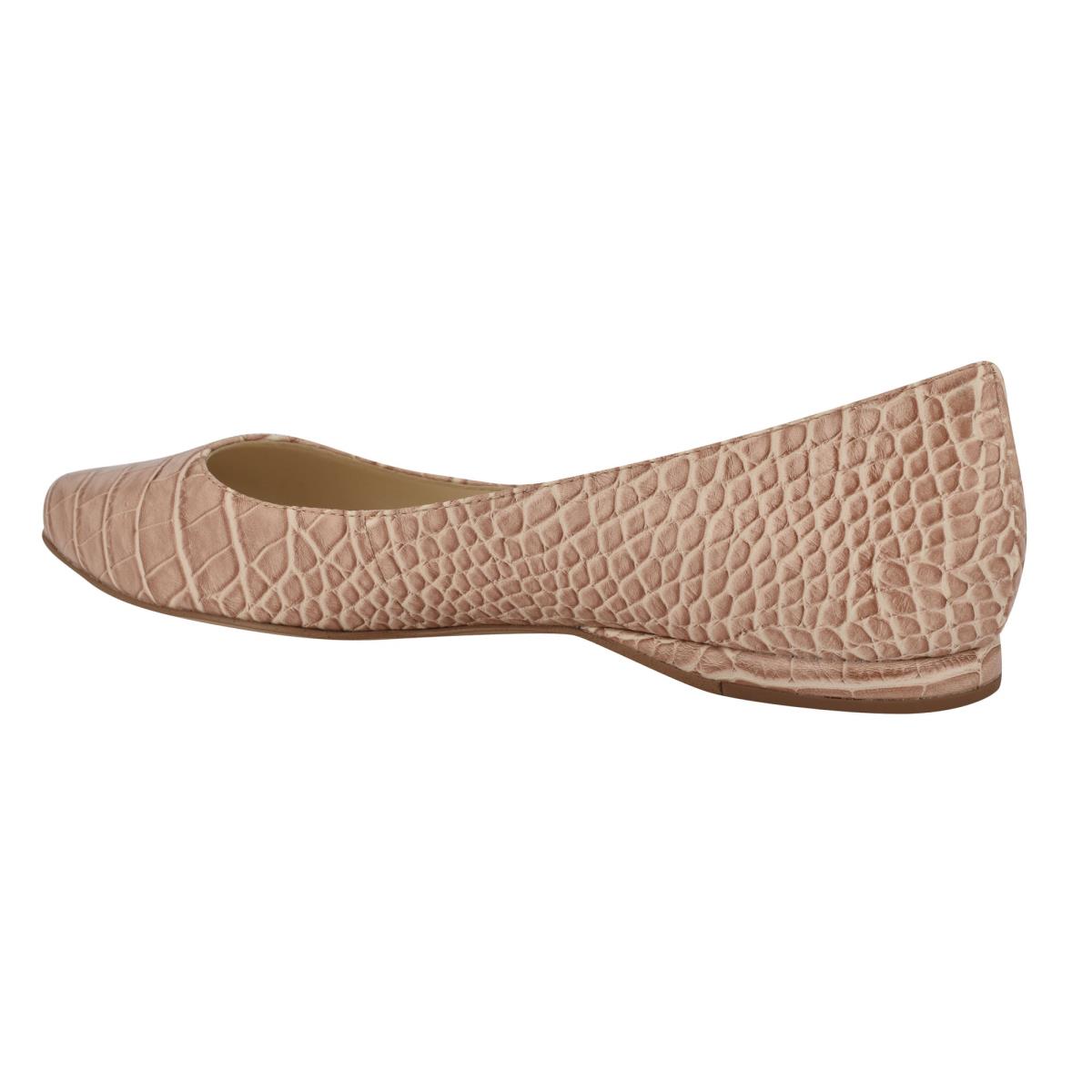 Ballerinas Nine West Speakup Almond Puntera Rosas Serpent | 9421UTVMS