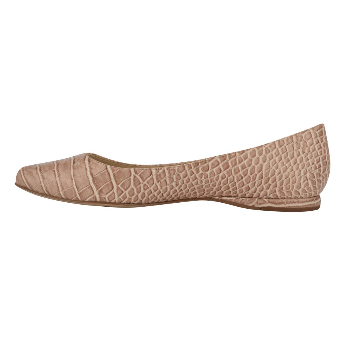 Ballerinas Nine West Speakup Almond Puntera Rosas Serpent | 9421UTVMS