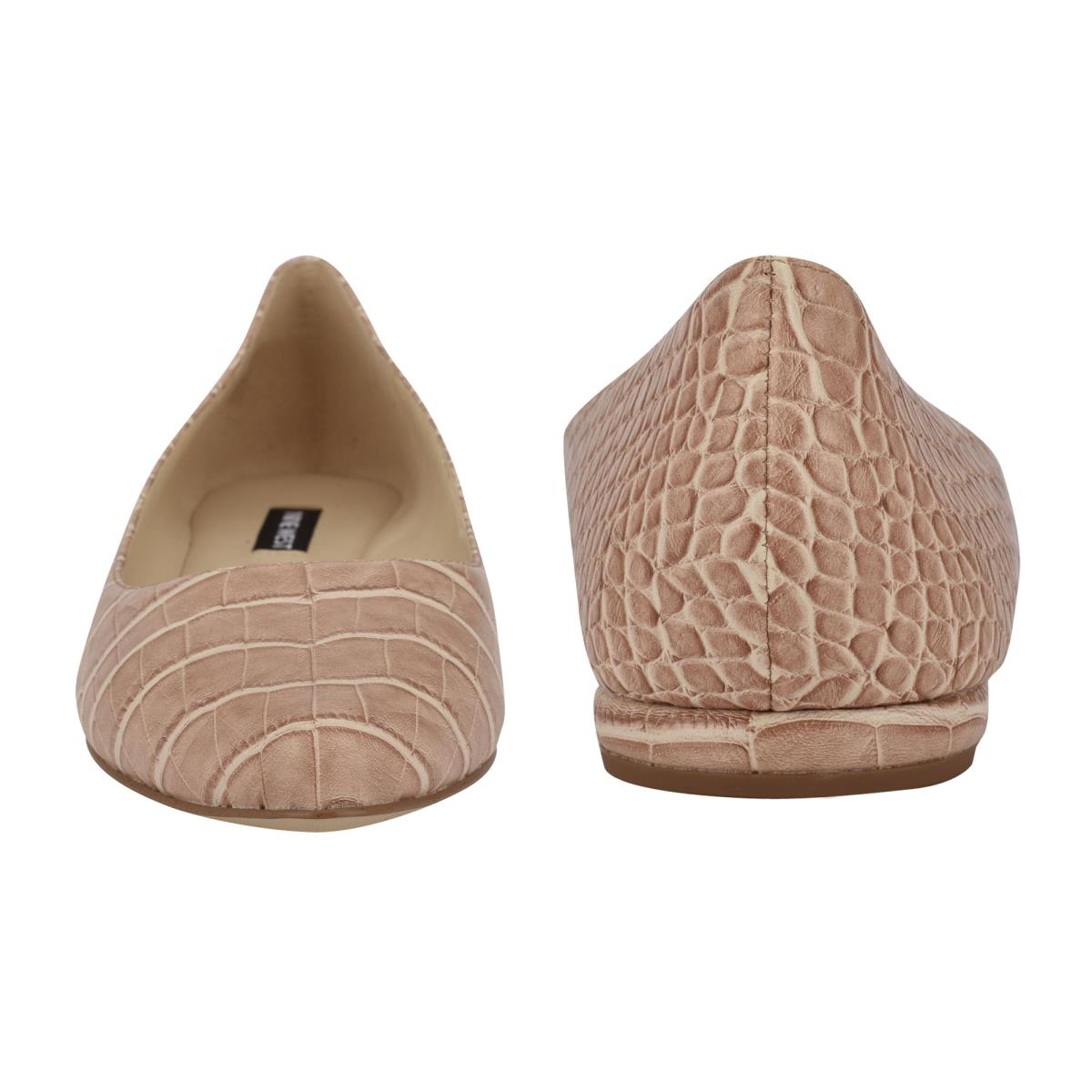 Ballerinas Nine West Speakup Almond Puntera Rosas Serpent | 9421UTVMS