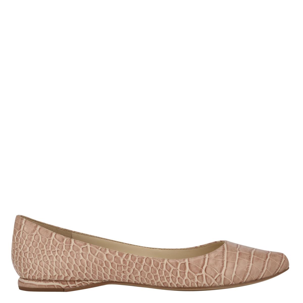 Ballerinas Nine West Speakup Almond Puntera Rosas Serpent | 9421UTVMS