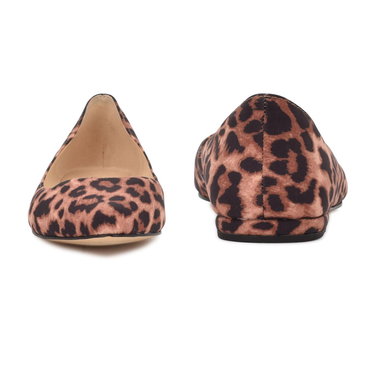 Ballerinas Nine West Speakup Almond Puntera Leopardo | 9841MKWZO