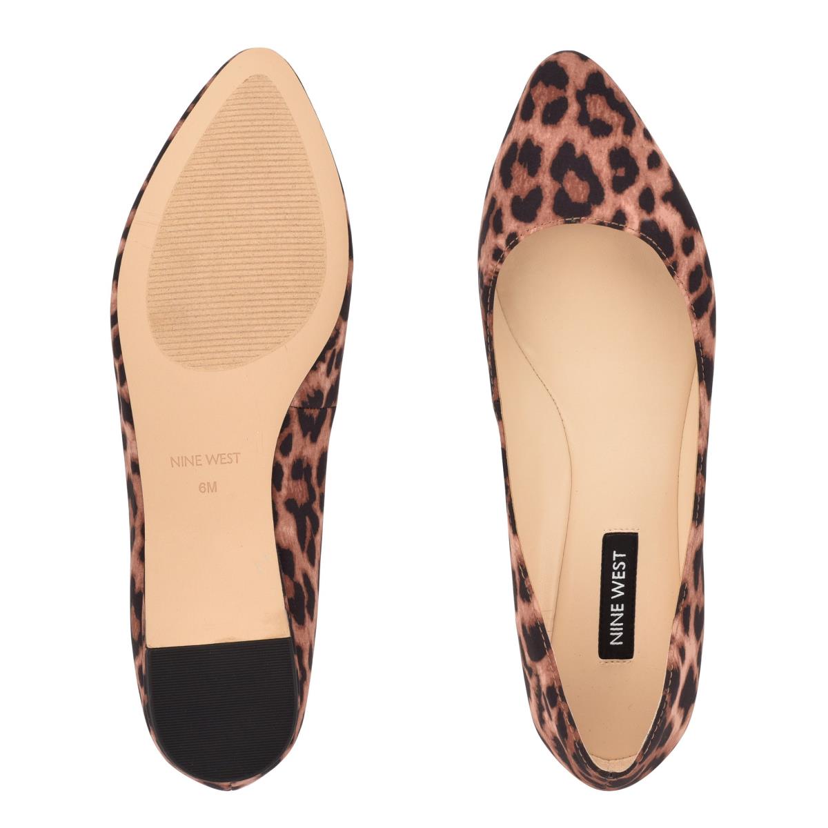 Ballerinas Nine West Speakup Almond Puntera Leopardo | 9841MKWZO