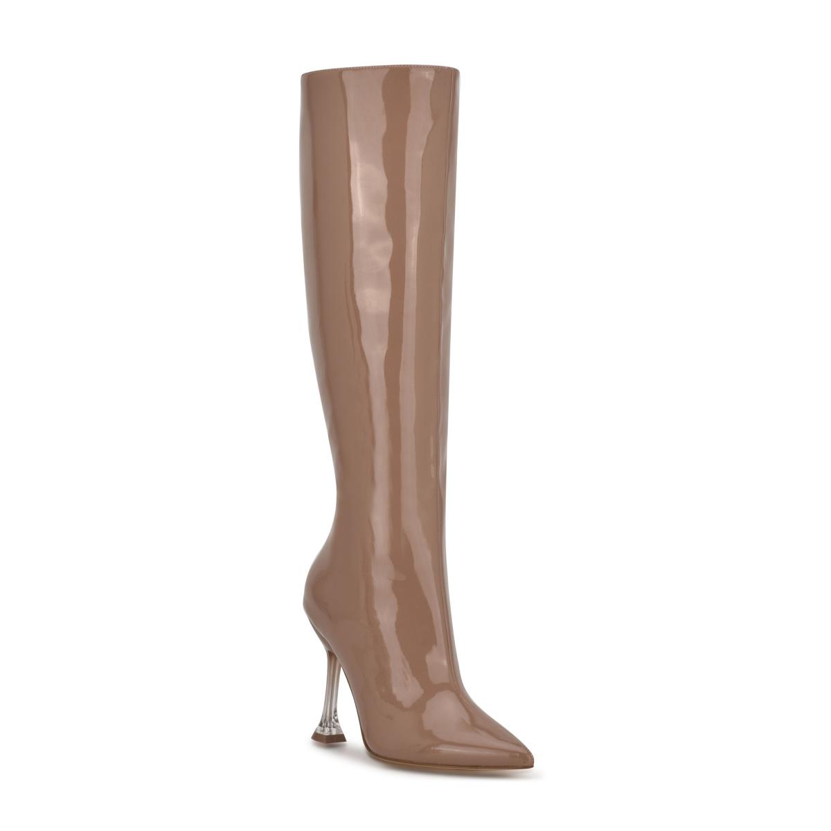 Botas De Vestir Nine West Talya Marrones | 9563RSDAP