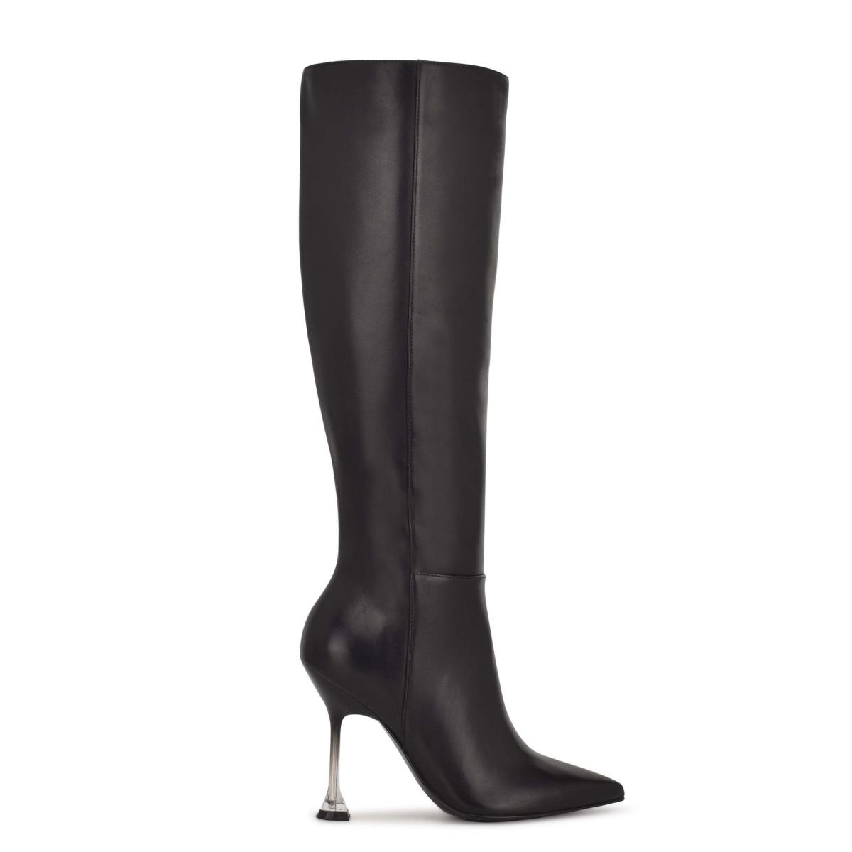 Botas De Vestir Nine West Talya Negras | 0491XPNTR