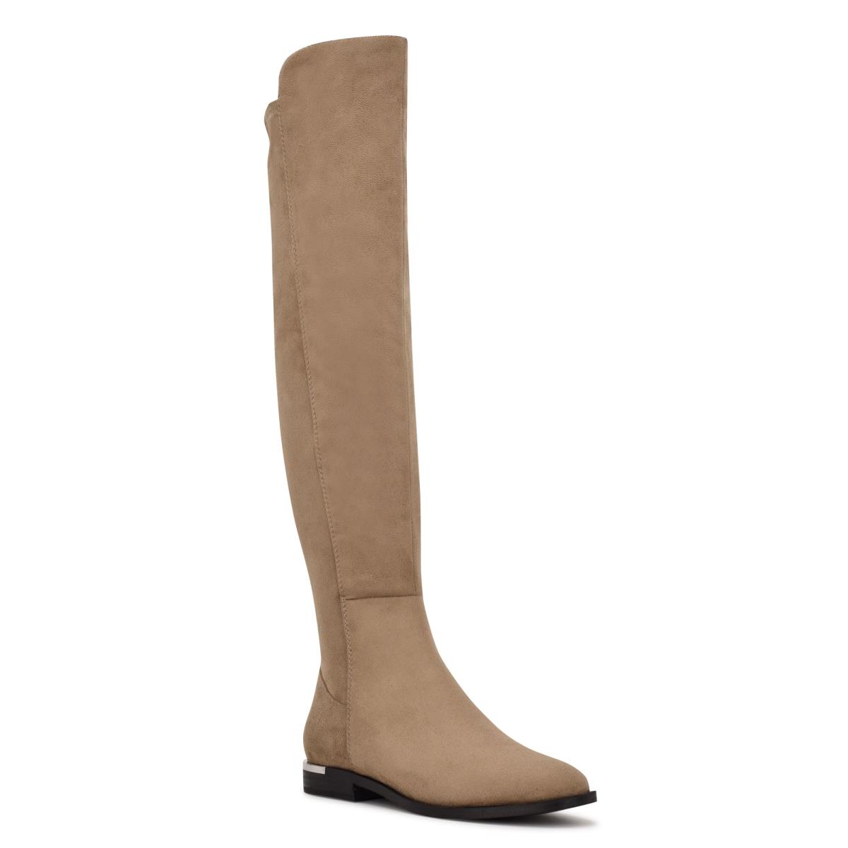 Botas Nine West Allair Anchos Calf Over the Knee Marrones | 5231WEUYK