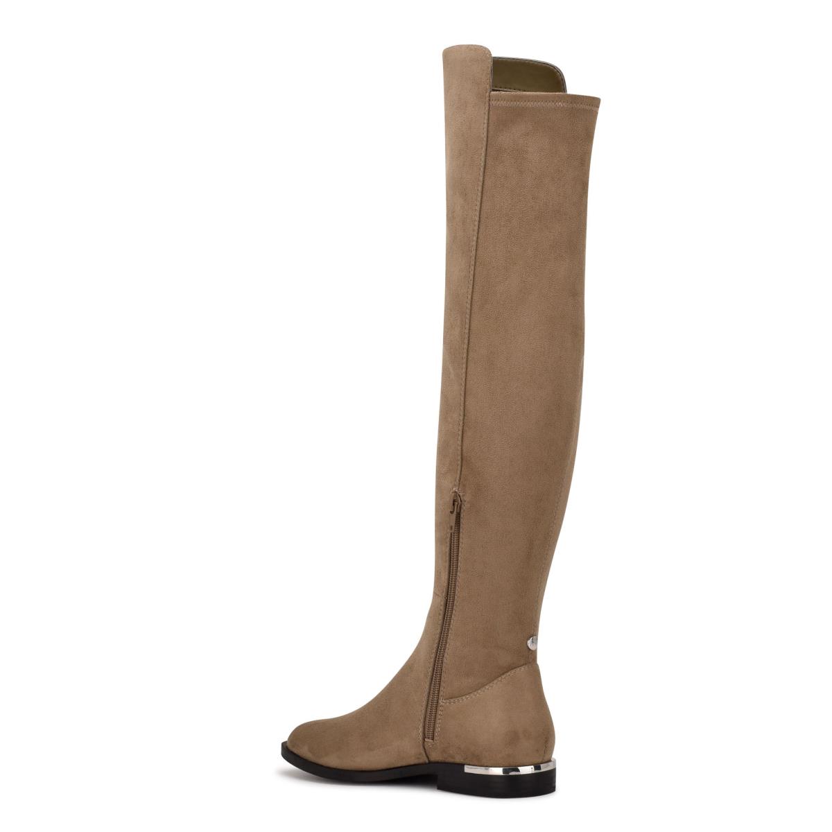 Botas Nine West Allair Anchos Calf Over the Knee Marrones | 5231WEUYK