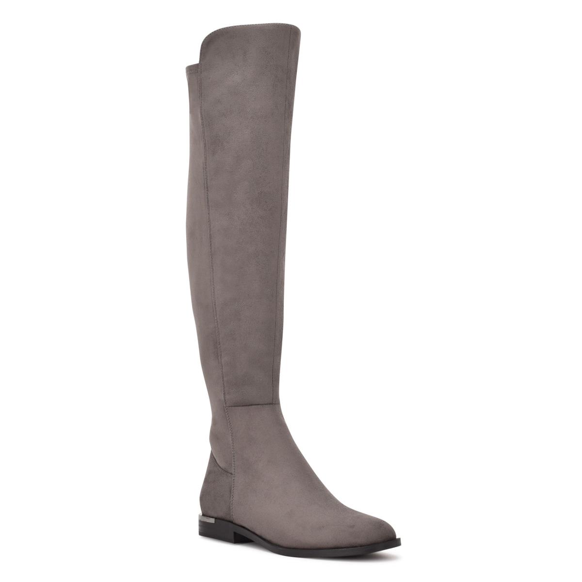 Botas Nine West Allair Anchos Calf Over the Knee Gris | 9476HVSBF