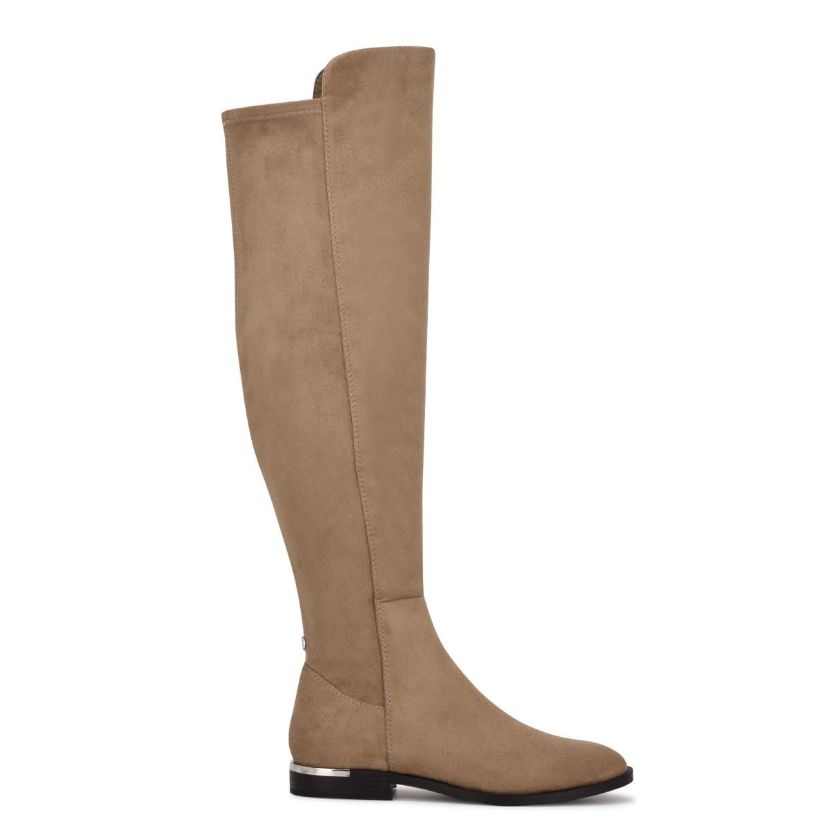 Botas Nine West Allair Over the Knee Gris Marrones | 2810ZPIBC