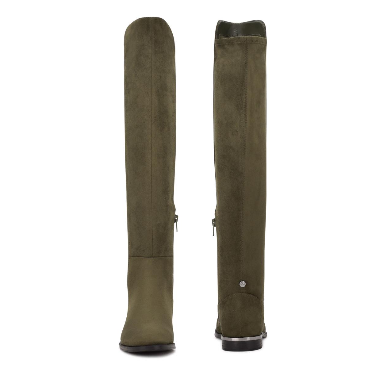 Botas Nine West Allair Over the Knee Verde Oliva | 2513ROYEL