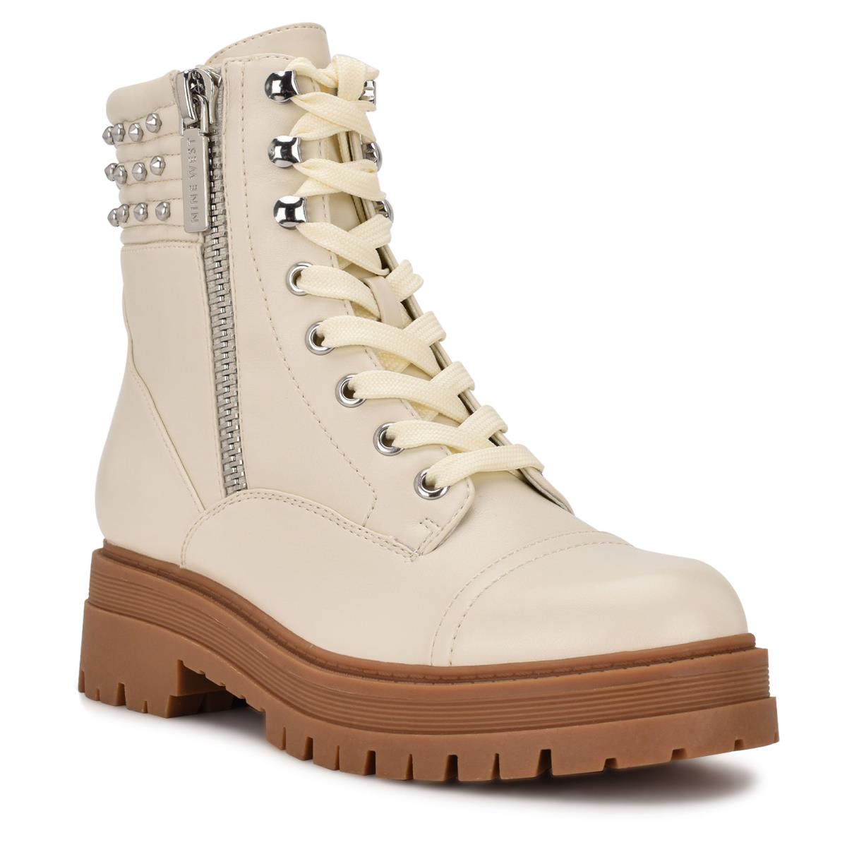 Botas Nine West Pimmz Lug Sole Beige | 4769ZITBO