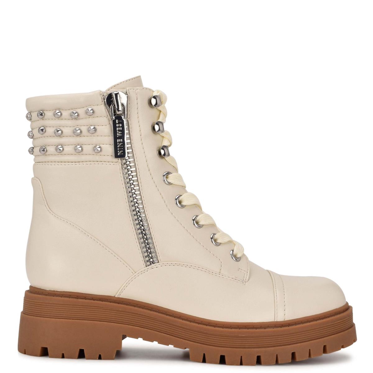 Botas Nine West Pimmz Lug Sole Beige | 4769ZITBO