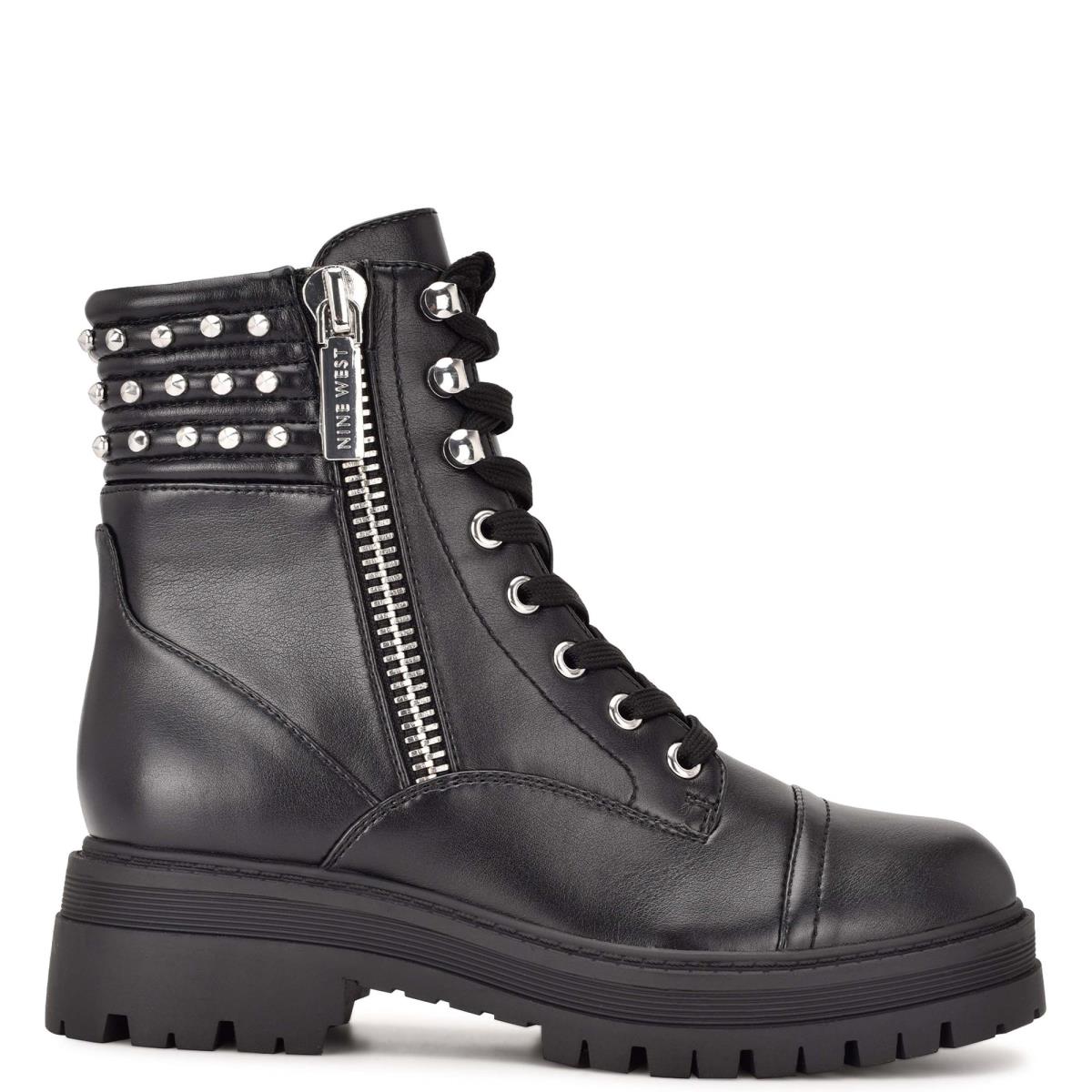 Botas Nine West Pimmz Lug Sole Negras | 4068ZQFNK