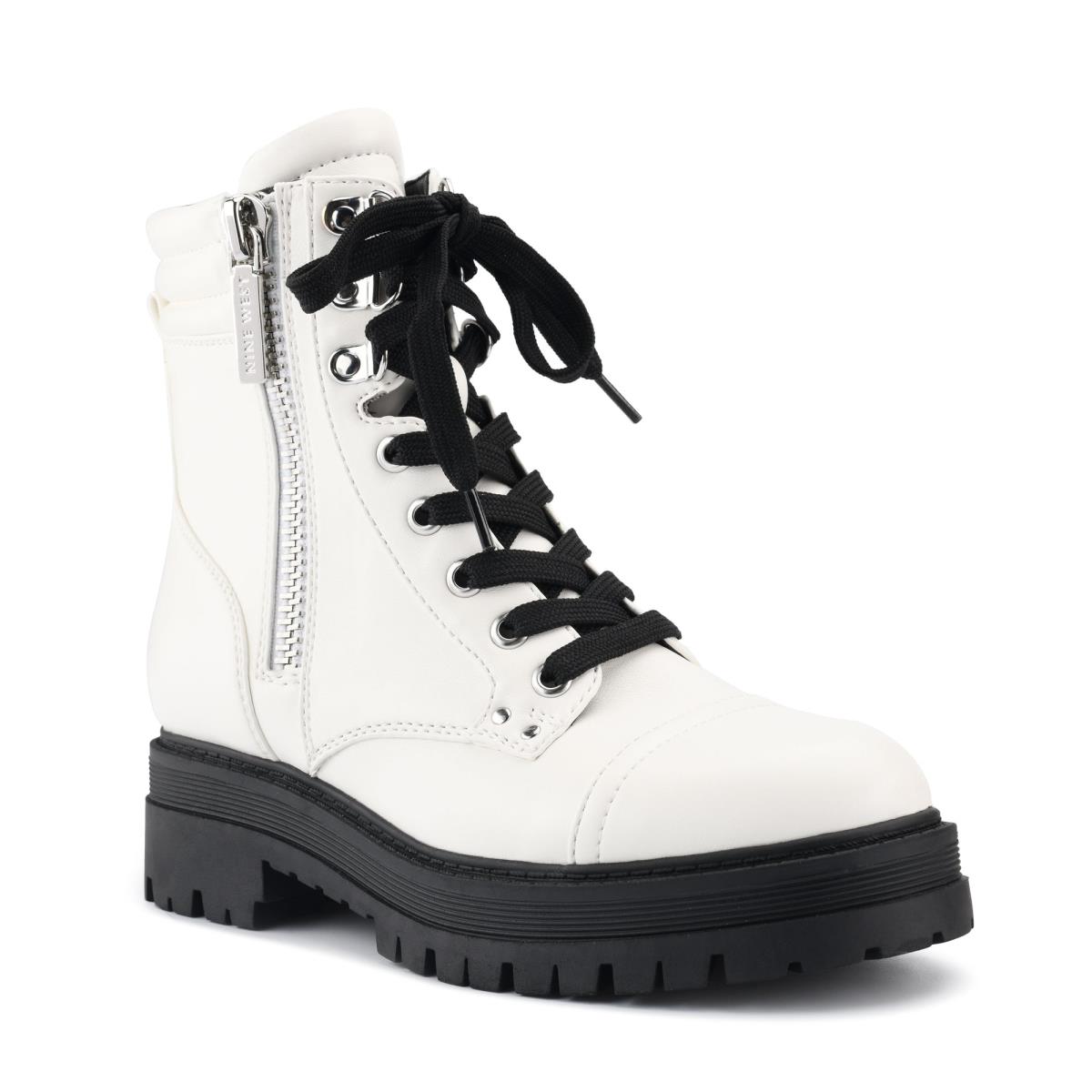 Botas Nine West Prinze Lug Sole Blancas | 9473HXVSD